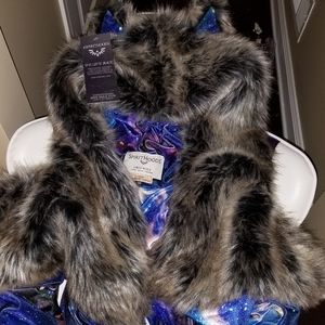 NEW Galaxy onesie with faux fur hood by SpiritHoods